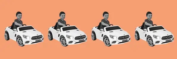 For the preschooler who has everything, how about a $400 Mercedes convertible?